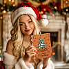 Wooden Commemorative Cards Book WOOD-WH0045-06-7
