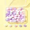 70Pcs Rubberized Style Acrylic Beads MACR-FS0001-71C-7