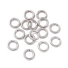 Non-Tarnish 304 Stainless Steel Open Jump Rings X-STAS-C040-01A-P-1