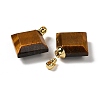 Natural Tiger Eye Perfume Bottle Pendants G-Z039-05G-05-2