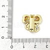 Brass Micro Pave Cubic Zirconia Slide Charms KK-D317-132G-3