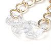 Aluminum Curb Chain Jewelry Sets SJEW-JS01095-9