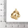 Nuggets Brass Pendant Cabochon Settings for Pearl KK-B137-06G-3