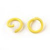 Spray Painted Iron Open Jump Rings IFIN-F149-F18-3