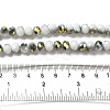 Electroplate Glass Faceted Rondelle Beads Strands EGLA-D020-8x5mm-M3-5