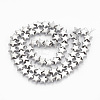 Electroplate Non-magnetic Synthetic Hematite Beads Strands G-N0321-08J-2