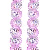 Electroplate Baking Paint Transparent Glass Beads Strands GL-CBA17FF-01I-3