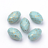 Spray Painted Acrylic Beads ACRP-Q023-01-1