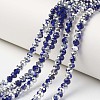 Electroplate Transparent Glass Beads Strands EGLA-A034-T2mm-M09-1