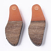 (Clearance Sale)Transparent Resin &  Waxed Walnut Wood Pendants RESI-T035-09-B01-1