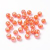 Glazed Porcelain Round Beads X-PORC-S489-6mm-07-1