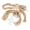 2Pcs Handmade Macrame Polyester Plant Hanger AJEW-HS0001-48-2
