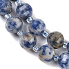 Natural Blue Spot Jasper Beads Strands G-G182-B31-03-4