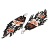Bohemia Woven Glass Seed Bead Dangle Earrings EJEW-A046-02B-2