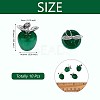10Pcs Apple Gemstone Charm Pendant Crystal Quartz Healing Natural Stone Pendants Pink Silver Buckle for Jewelry Necklace Earring Making Crafts JX525H-2