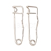 Iron Crimp Safety Pin Brooch Findings JEWB-Z050-01P-02-1