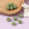 Pave Disco Ball Beads RB-H258-8MM-214-4