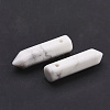 Natural Howlite Pointed Pendants G-D460-01G-6