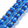 Transparent Handmade Bumpy Lampwork Beads Strands LAMP-T007-18-B09-1