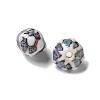 Vintage Porcelain Pumpkin Beads PORC-L080-A04-2