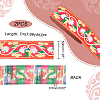 Ethnic Style Polyester Ribbons OCOR-WH0079-65B-2