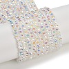 Electroplate Glass Beads Strands GLAA-Q105-04C-1