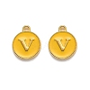 Golden Plated Alloy Enamel Charms ENAM-Q437-13V-1