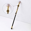 Natural Cherry Blossom Agate Twelve Constellation Magic Wand PW-WG31255-10-1