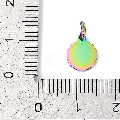 Ion Plating(IP) 304 Stainless Steel Pendants STAS-I311-33B-RC-1