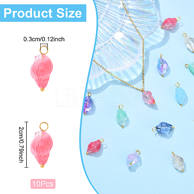 Glass Pendants PALLOY-YW00060-01-1