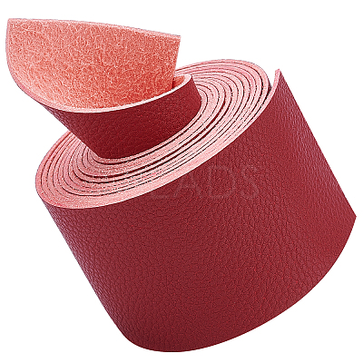 PU Leather Fabric Plain Lychee Fabric AJEW-WH0034-89D-04-1