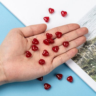 Handmade Silver Foil Glass Beads SLH12MM01Y-1