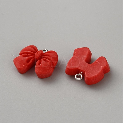 Opaque Resin Pendants FIND-WH0199-33P-01-1