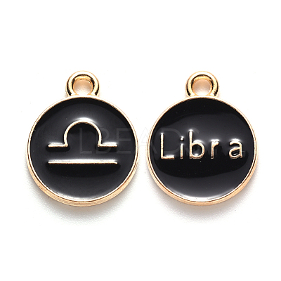 Alloy Enamel Pendants ENAM-S124-01A-08K-1