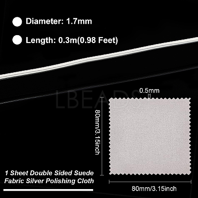 1Pc Sterling Silver Wire STER-BC0002-07B-1