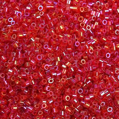 Transparent Colours Rainbow Glass Seed Beads SEED-H003-12F-1