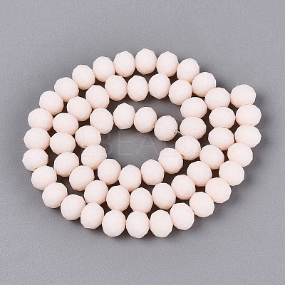Glass Beads Strands EGLA-A034-P8mm-MD17-A-1
