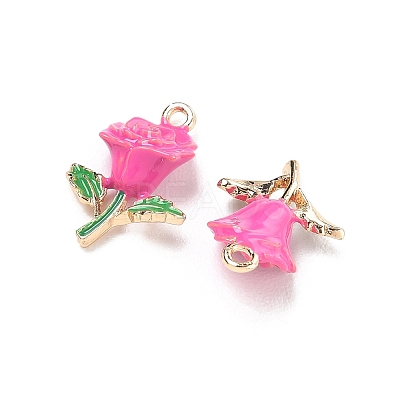 Alloy Enamel Pendants AL-CBA1C50-03G-03-1