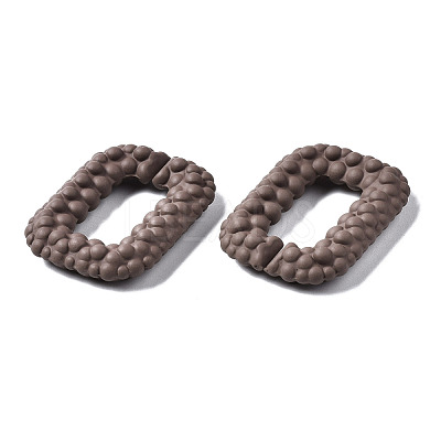 Spray Painted CCB Plastic Linking Rings CCB-Q091-009C-1