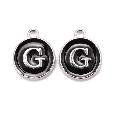 Platinum Plated Alloy Charms ENAM-S118-02G-P-1