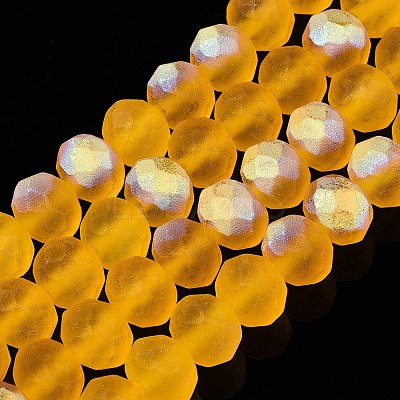 Transparent Glass Beads Strands LS-EGLA-A044-T8mm-MB05-1