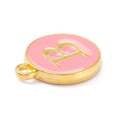 Golden Plated Alloy Enamel Charms X-ENAM-Q437-14B-1