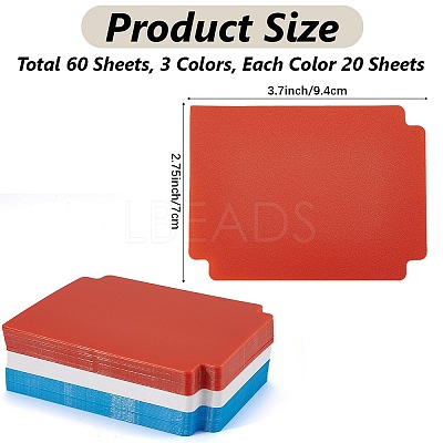 60 Sheets 3 Colors Plastic Playing Board Game Card Separator FIND-CP0002-77A-1