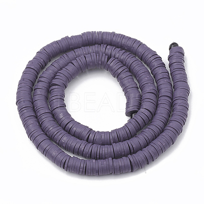 Handmade Polymer Clay Beads X-CLAY-R067-8.0mm-04-1
