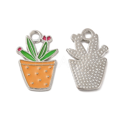Alloy Enamel Pendants ENAM-G211-01P-02-1