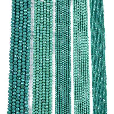 Electroplate Opaque Solid Color Glass Beads Strands EGLA-A044-P8mm-L31-1