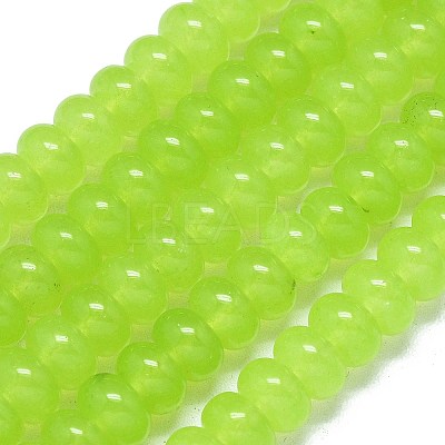 Natural Malaysia Jade Beads Strands G-B165-G01-5x8mm-05-1