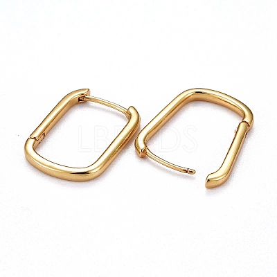 Brass Huggie Hoop Earrings X-KK-H741-05G-1
