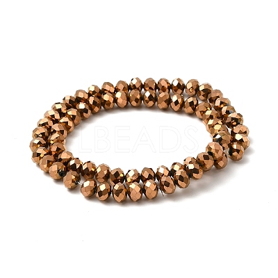 Electroplate Transparent Glass Beads Strands EGLA-A034-T8mm-UA04-1