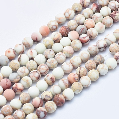 Natural Imperial Jasper Beads Strands X-G-A175C-6mm-01-1